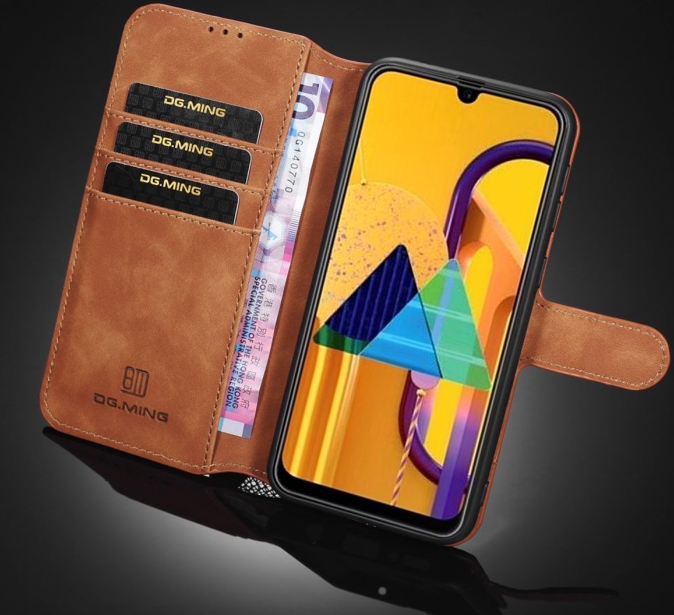 DG Ming Retro Portemonnee Samsung Galaxy M31 Hoesje Bruin afbeelding 8