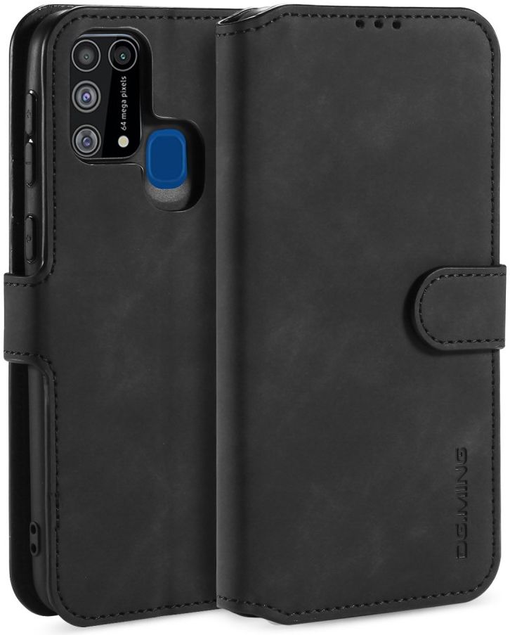 DG Ming Retro Portemonnee Samsung Galaxy M31 Hoesje Zwart afbeelding 1