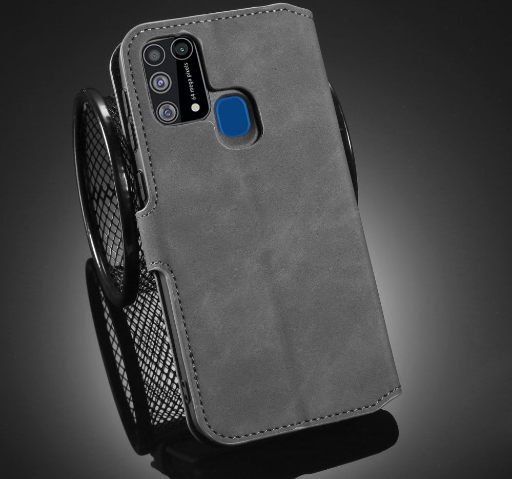 DG Ming Retro Portemonnee Samsung Galaxy M31 Hoesje Grijs afbeelding 10