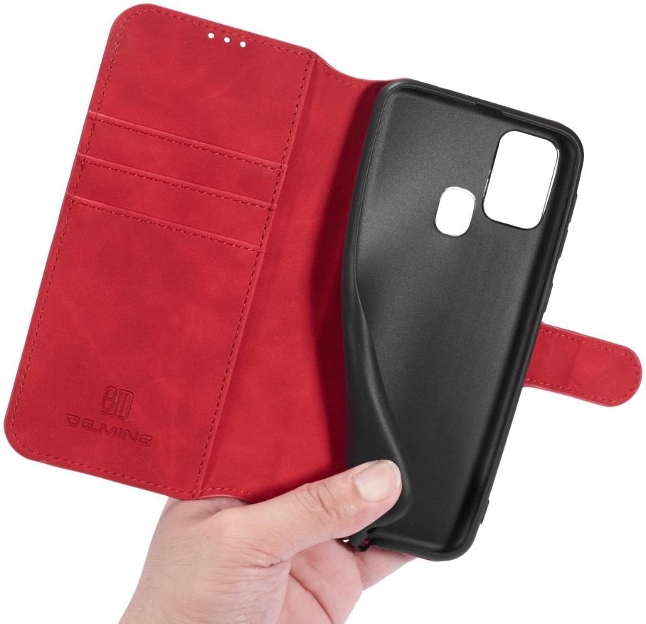 DG Ming Retro Portemonnee Samsung Galaxy M31 Hoesje Rood afbeelding 7