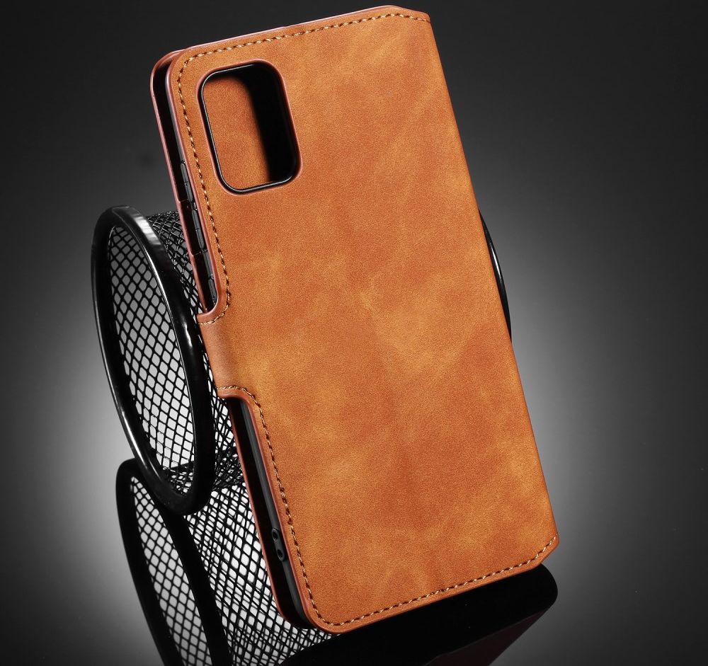 DG Ming Samsung Galaxy A31 Hoesje Retro Wallet Book Case Bruin afbeelding 6