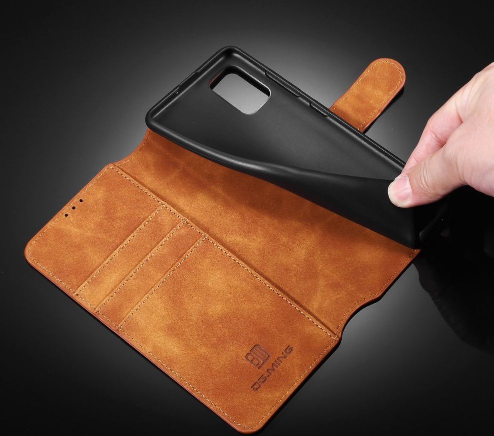 DG Ming Samsung Galaxy A31 Hoesje Retro Wallet Book Case Bruin afbeelding 10