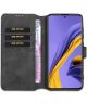 DG Ming Samsung Galaxy A31 Hoesje Retro Wallet Book Case Zwart