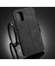 DG Ming Samsung Galaxy A31 Hoesje Retro Wallet Book Case Zwart