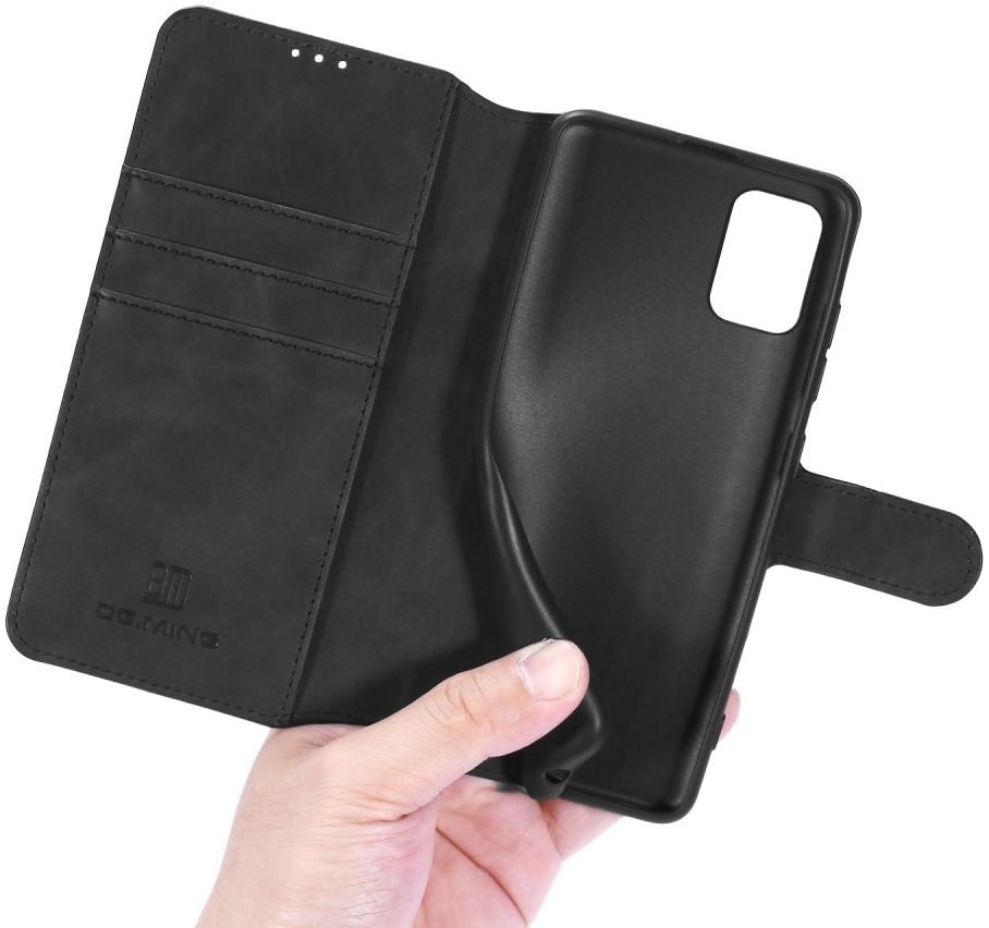 DG Ming Samsung Galaxy A31 Hoesje Retro Wallet Book Case Zwart afbeelding 3