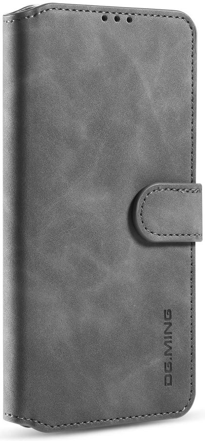 DG Ming Samsung Galaxy A31 Hoesje Retro Wallet Book Case Grijs afbeelding 4
