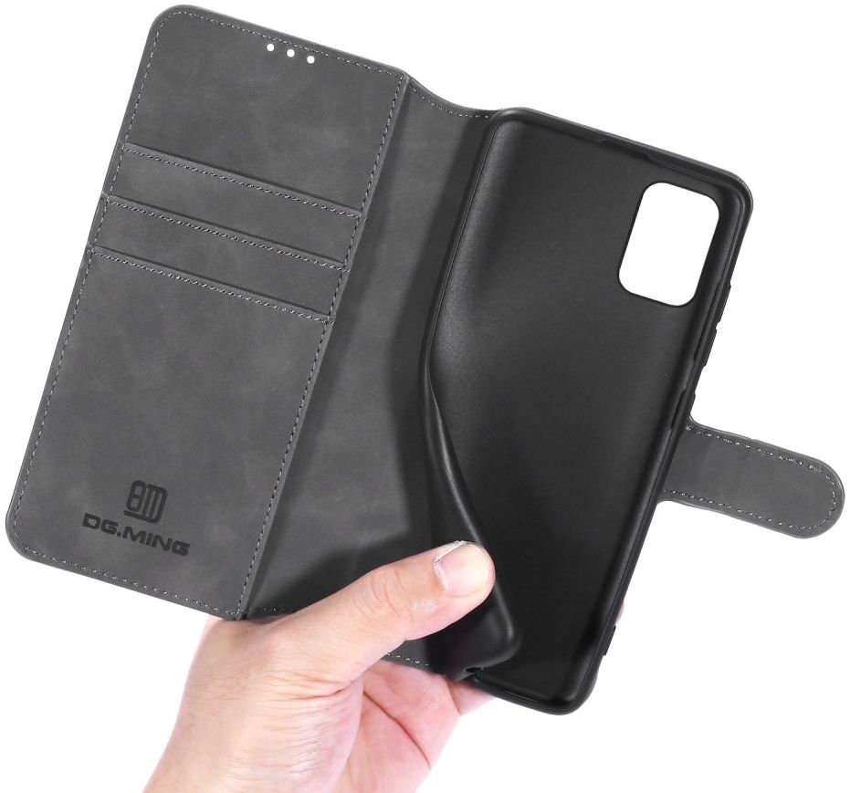 DG Ming Samsung Galaxy A31 Hoesje Retro Wallet Book Case Grijs afbeelding 3