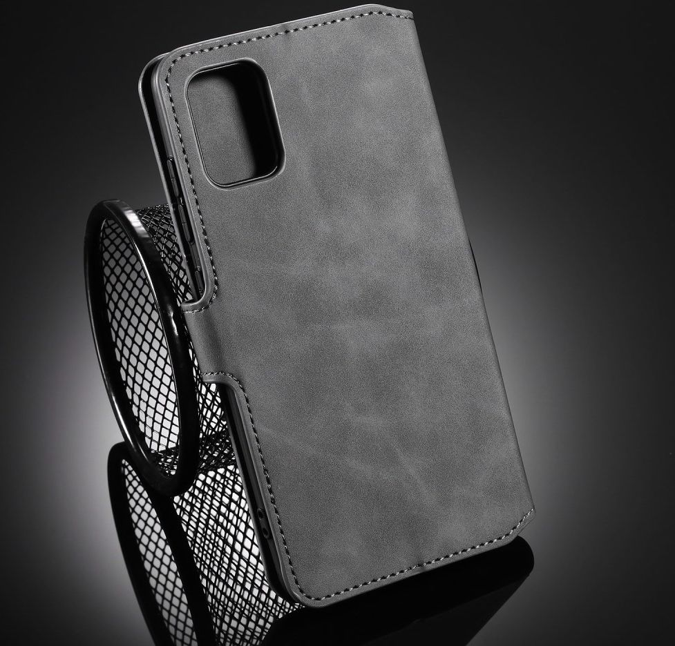 DG Ming Samsung Galaxy A31 Hoesje Retro Wallet Book Case Grijs afbeelding 9