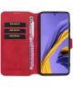 DG Ming Samsung Galaxy A31 Hoesje Retro Wallet Book Case Rood