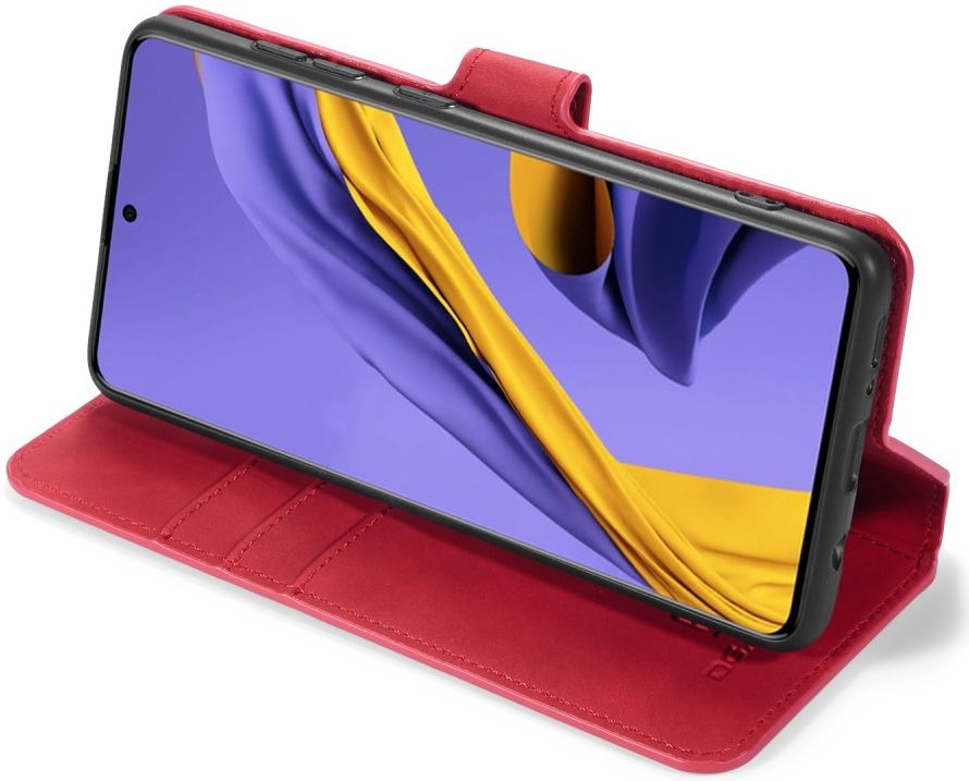 DG Ming Samsung Galaxy A31 Hoesje Retro Wallet Book Case Rood afbeelding 6