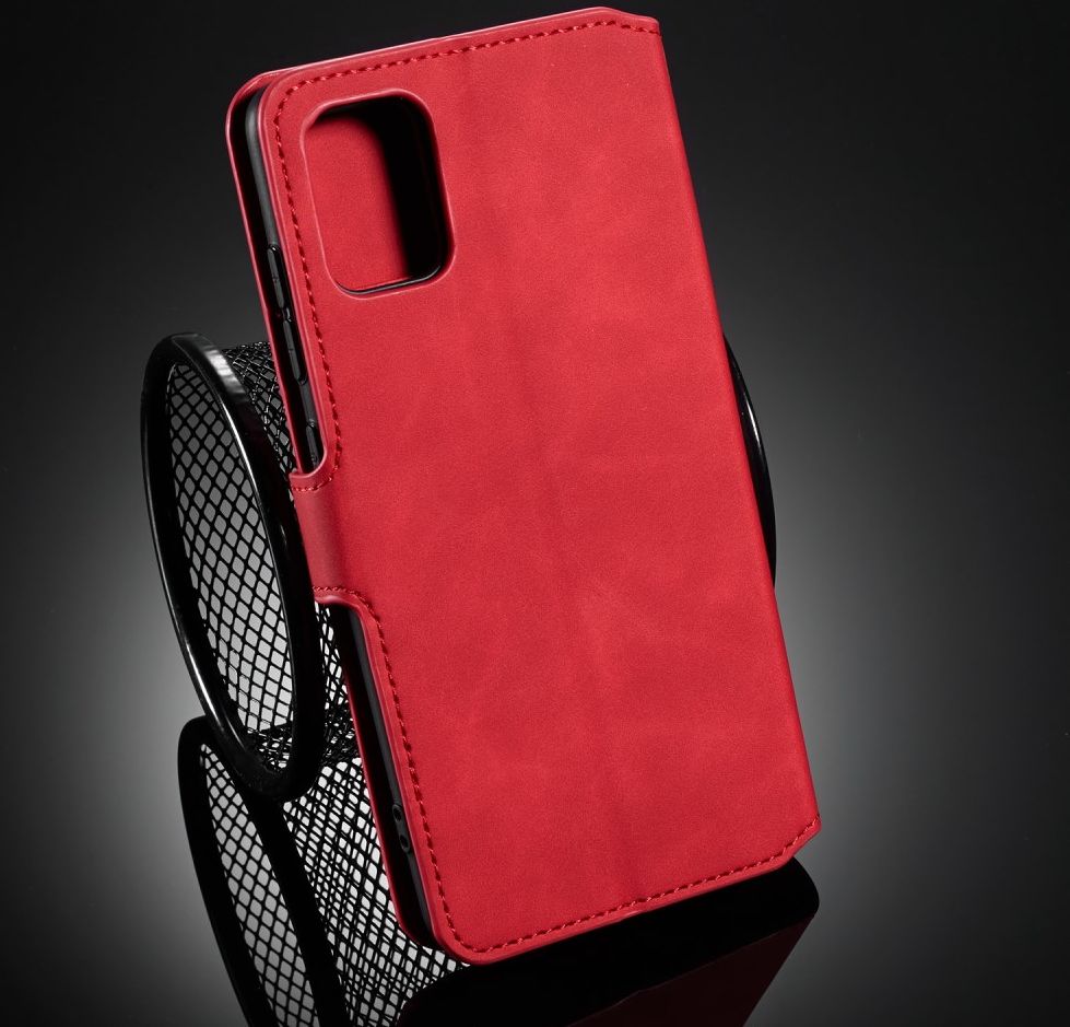 DG Ming Samsung Galaxy A31 Hoesje Retro Wallet Book Case Rood afbeelding 9