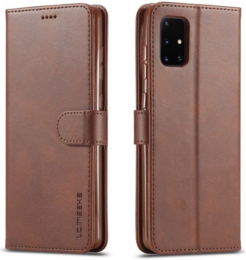 LC.IMEEKE Samsung Galaxy A31 Hoesje Wallet Book Case Bruin afbeelding 3