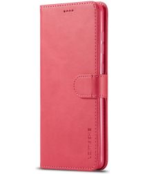 LC.IMEEKE Samsung Galaxy A31 Hoesje Wallet Book Case Roze