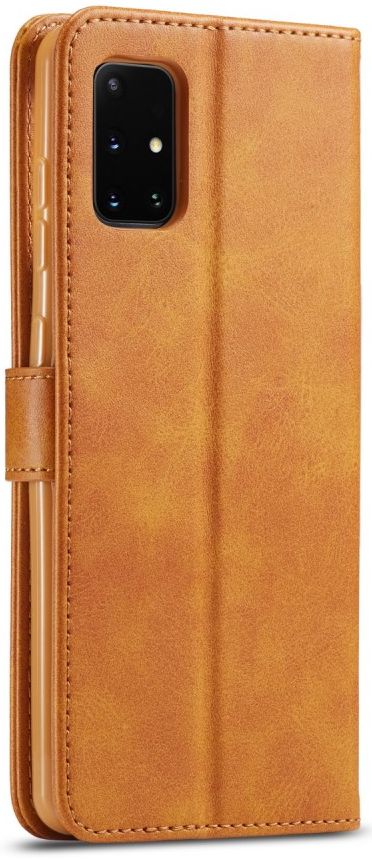 LC.IMEEKE Samsung Galaxy A31 Hoesje Wallet Book Case Lichtbruin afbeelding 2