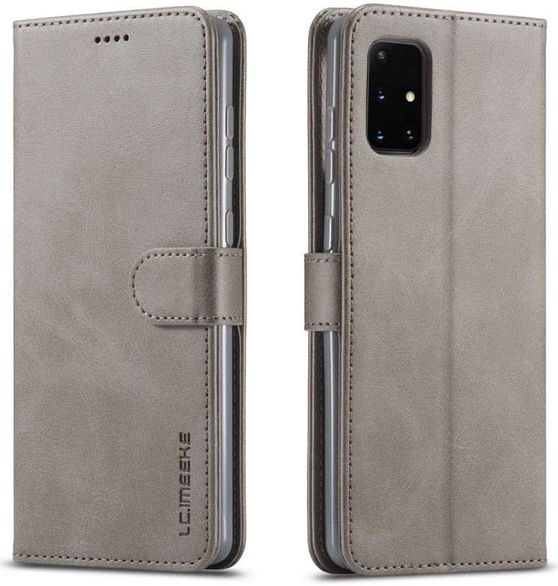LC.IMEEKE Samsung Galaxy A31 Hoesje Wallet Book Case Grijs afbeelding 3