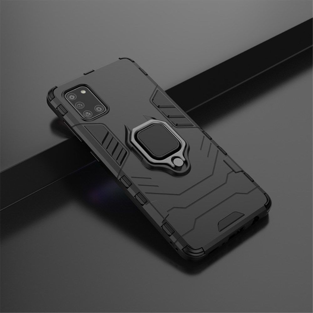 Samsung Galaxy A31 Hoesje Hybride met Kickstand Back Cover Zwart afbeelding 8