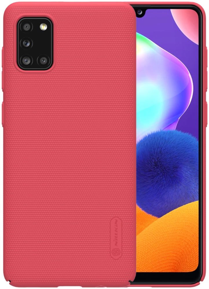 Nillkin Super Frosted Shield Samsung Galaxy A31 Hoesje Rood afbeelding 1