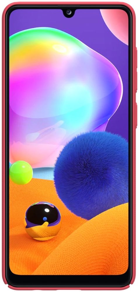 Nillkin Super Frosted Shield Samsung Galaxy A31 Hoesje Rood afbeelding 3