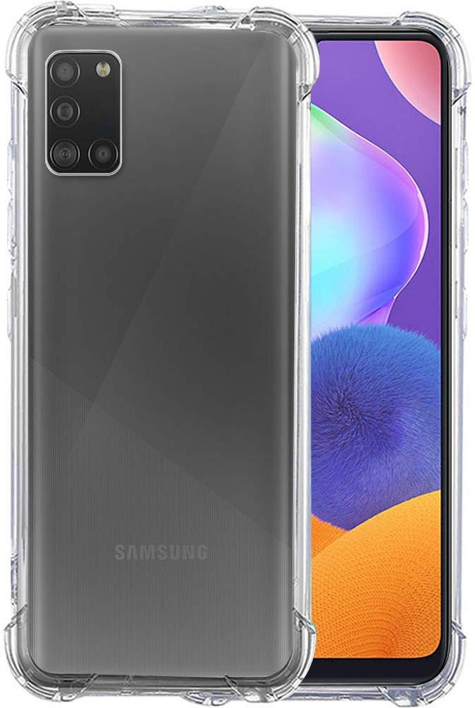 Samsung Galaxy A31 Hoesje Schokbestendig TPU Transparant afbeelding 1