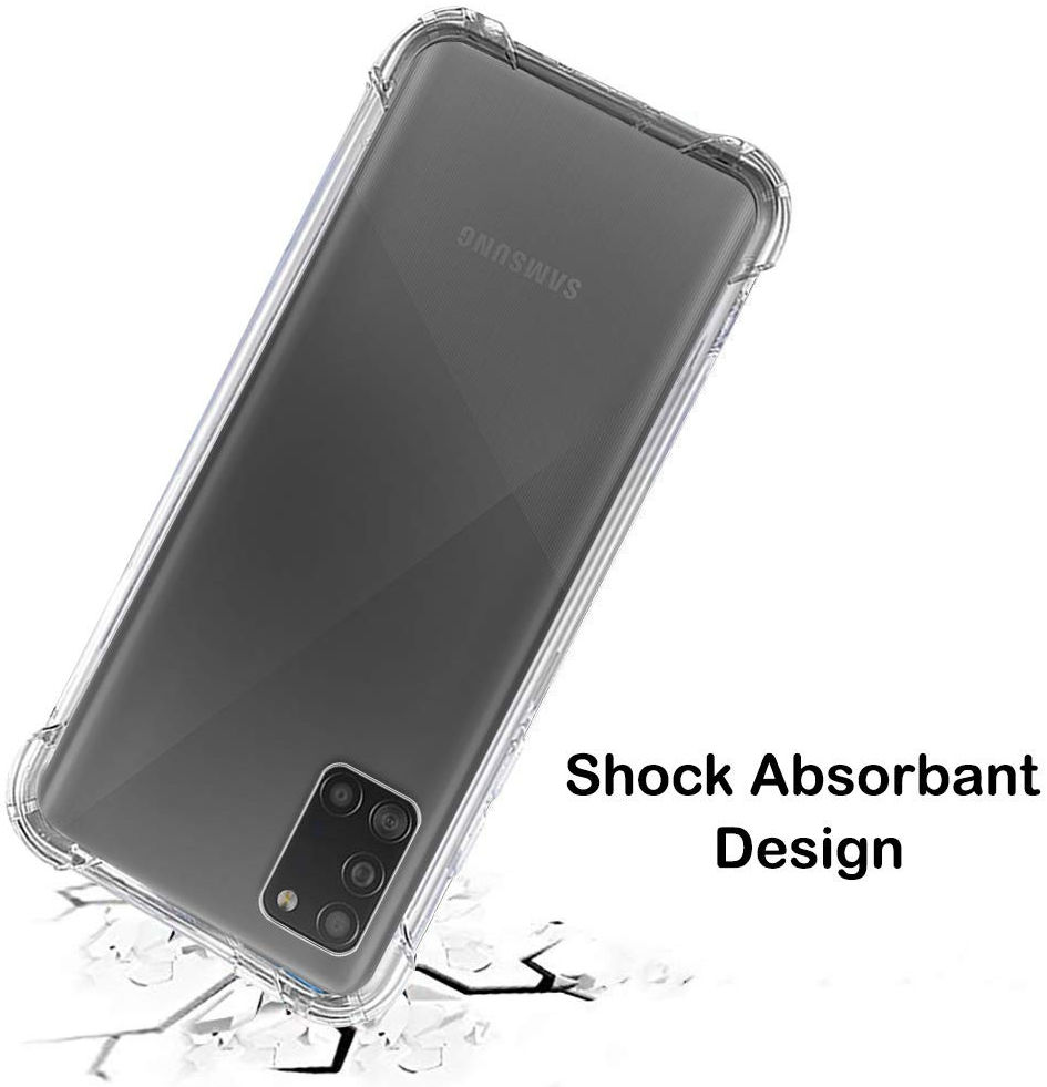 Samsung Galaxy A31 Hoesje Schokbestendig TPU Transparant afbeelding 5