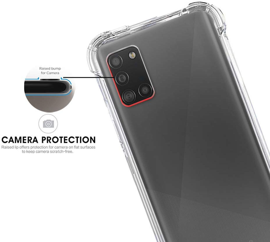 Samsung Galaxy A31 Hoesje Schokbestendig TPU Transparant afbeelding 6