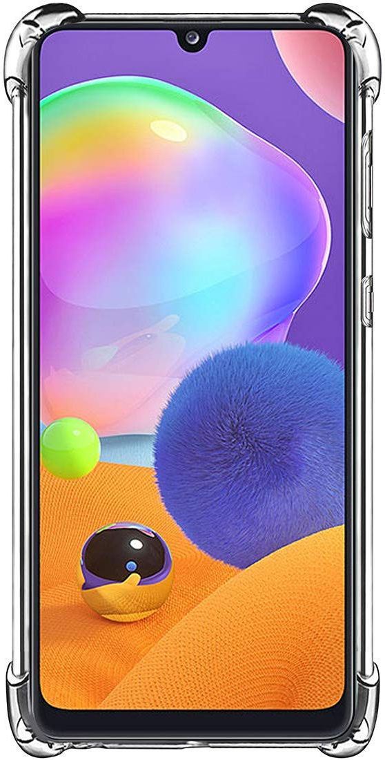 Samsung Galaxy A31 Hoesje Schokbestendig TPU Transparant afbeelding 2