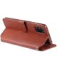 AZNS Samsung Galaxy A31 Hoesje Wallet Book Case met Stand Coffee