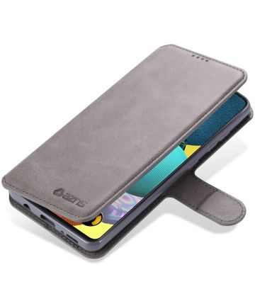 AZNS Samsung Galaxy A31 Hoesje Wallet Book Case met Stand Grijs Hoesjes