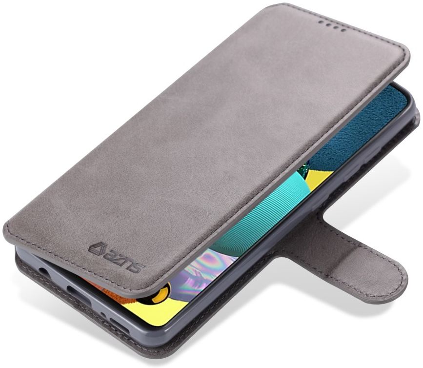 AZNS Samsung Galaxy A31 Hoesje Wallet Book Case met Stand Grijs afbeelding 1