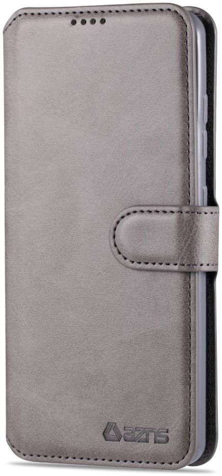 AZNS Samsung Galaxy A31 Hoesje Wallet Book Case met Stand Grijs afbeelding 2