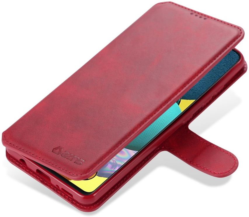 AZNS Samsung Galaxy A31 Hoesje Wallet Book Case met Stand Rood afbeelding 1