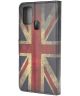 Samsung Galaxy M31 Portemonnee Hoesje Vintage UK Flag