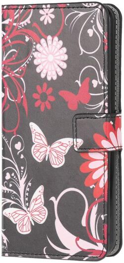 Samsung Galaxy M31 Portemonnee Hoesje Print Roze Vlinders afbeelding 1