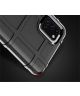 Samsung Galaxy A31 Hoesje Shock Proof Rugged Shield Back Cover Zwart