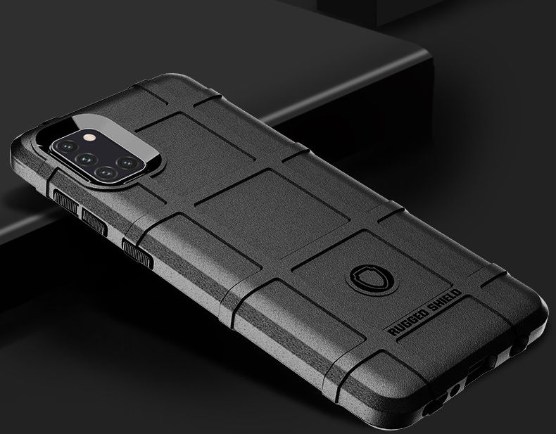 Samsung Galaxy A31 Hoesje Shock Proof Rugged Shield Back Cover Zwart afbeelding 2