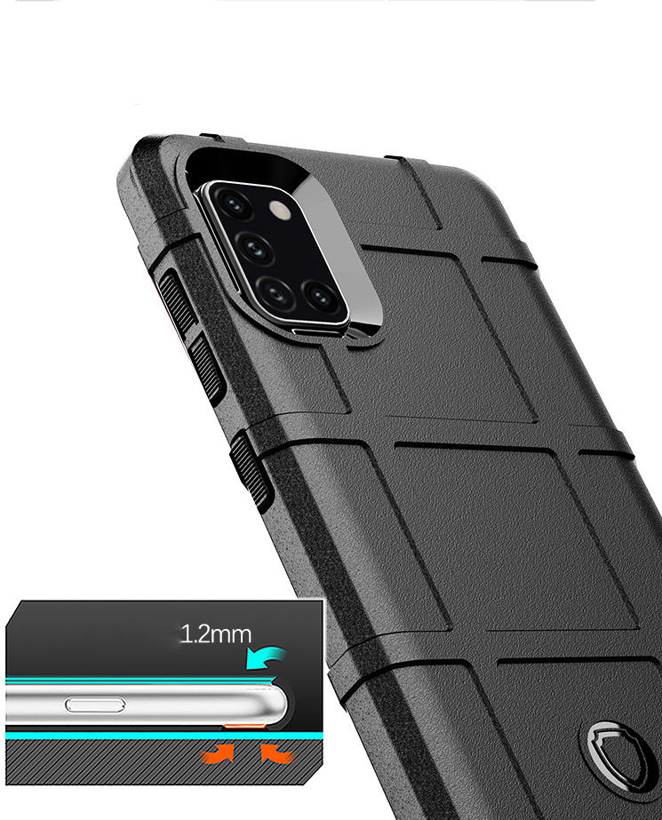 Samsung Galaxy A31 Hoesje Shock Proof Rugged Shield Back Cover Groen afbeelding 3