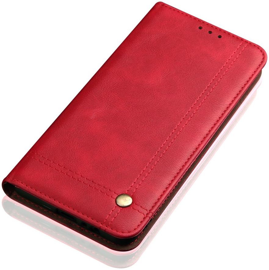 Samsung Galaxy A31 Hoesje Vintage Portemonnee Book Case Rood afbeelding 6