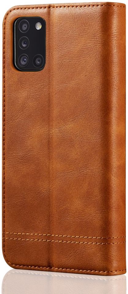 Samsung Galaxy A31 Hoesje Vintage Portemonnee Book Case Bruin afbeelding 4