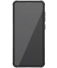 Samsung Galaxy A31 Hoesje Hybride Robuuste Back Cover Zwart
