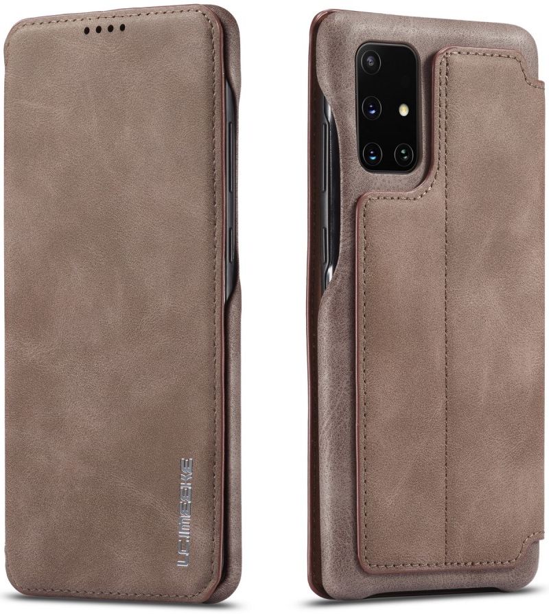 Samsung Galaxy A31 Hoesje Retro Book Case Kunstleer Coffee afbeelding 4