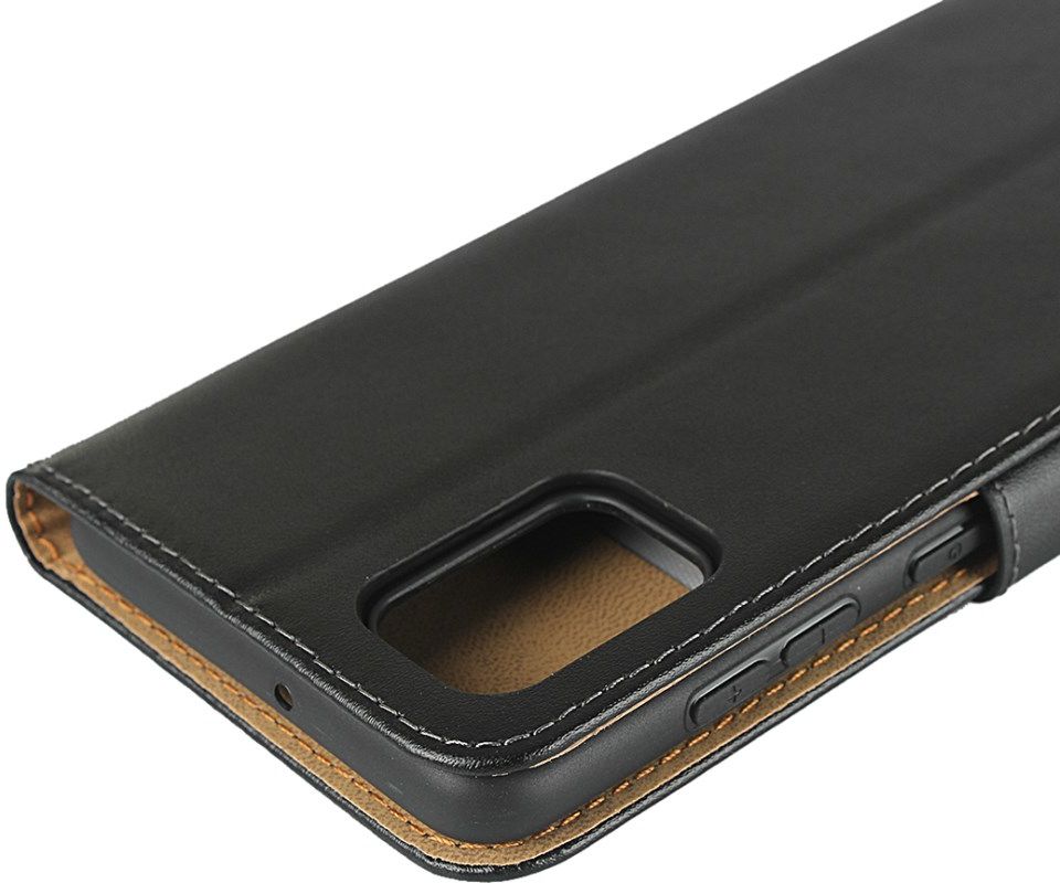 Samsung Galaxy A31 Hoesje Wallet Book Case Echt Leer Zwart afbeelding 8