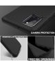 Samsung Galaxy A31 Hoesje Twill Slim Textuur Back Cover Zwart