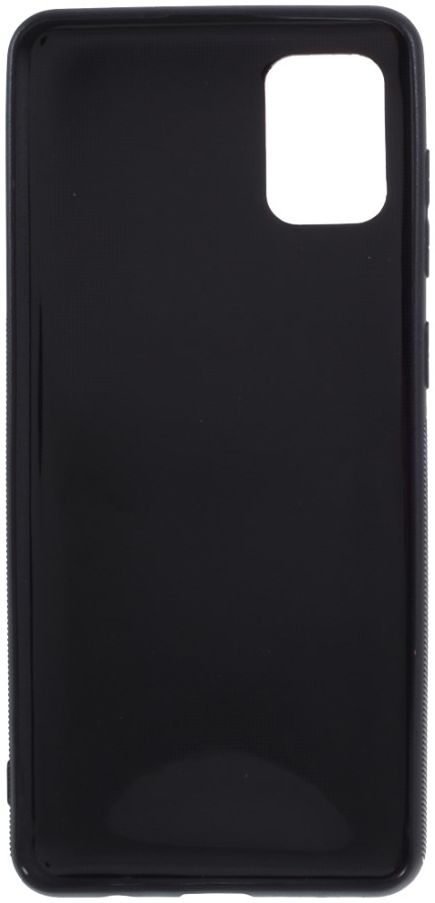 Samsung Galaxy A31 Hoesje Dun TPU Carbon Fiber Back Cover Zwart afbeelding 5