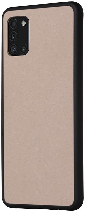 Samsung Galaxy A31 Hoesje Matte Back Cover met Bumper Zwart afbeelding 1