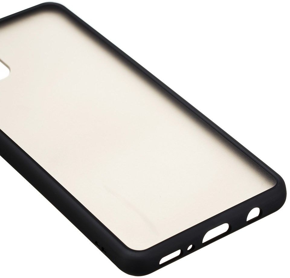 Samsung Galaxy A31 Hoesje Matte Back Cover met Bumper Zwart afbeelding 6