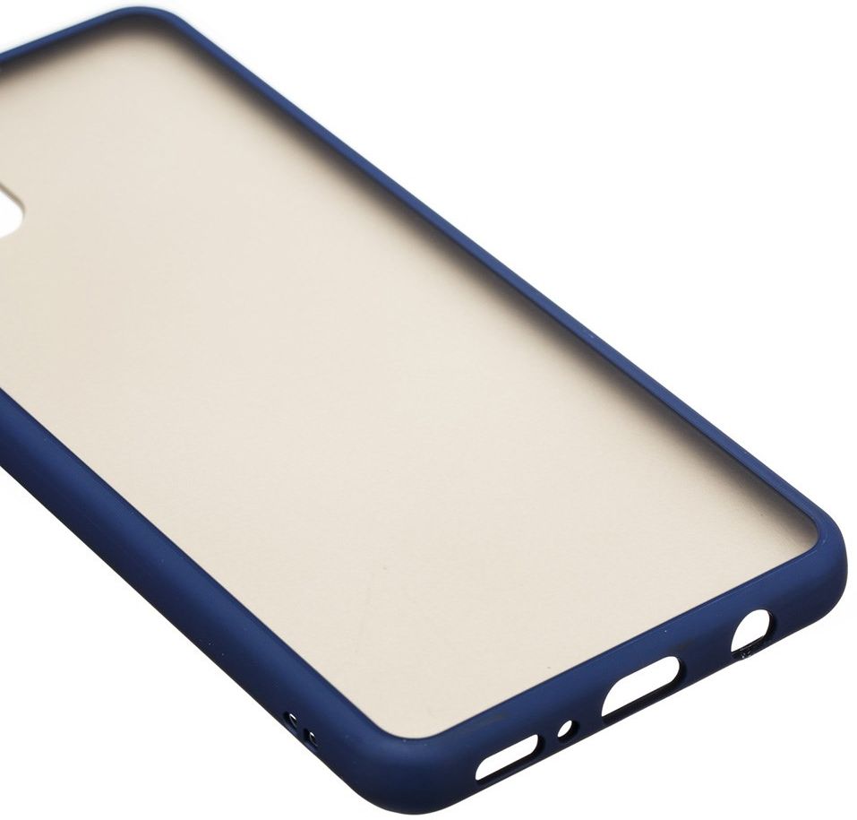 Samsung Galaxy A31 Hoesje Matte Back Cover met Bumper Blauw afbeelding 6