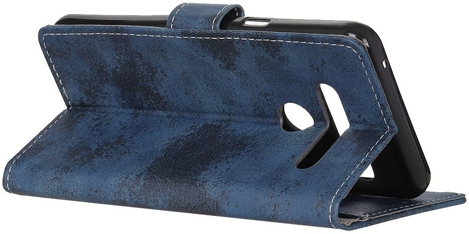 LG V60 ThinQ Retro Portemonnee Hoesje Blauw afbeelding 7