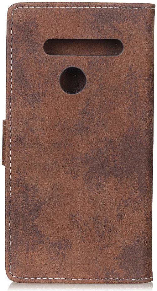LG V60 ThinQ Retro Portemonnee Hoesje Bruin afbeelding 4