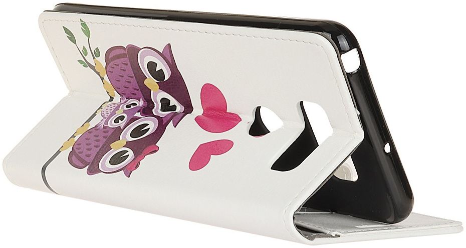 LG V60 ThinQ Book Case Hoesje Wallet met Print Loving Owls afbeelding 2