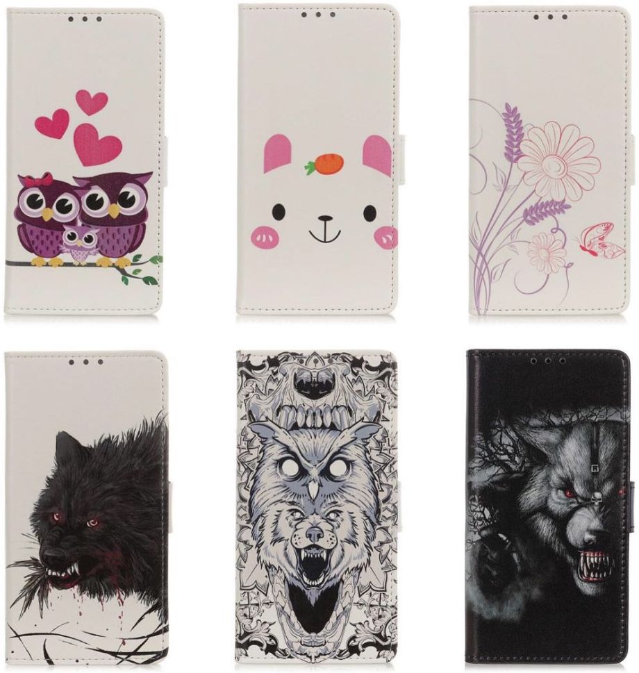 LG V60 ThinQ Book Case Hoesje Wallet met Print Loving Owls afbeelding 6